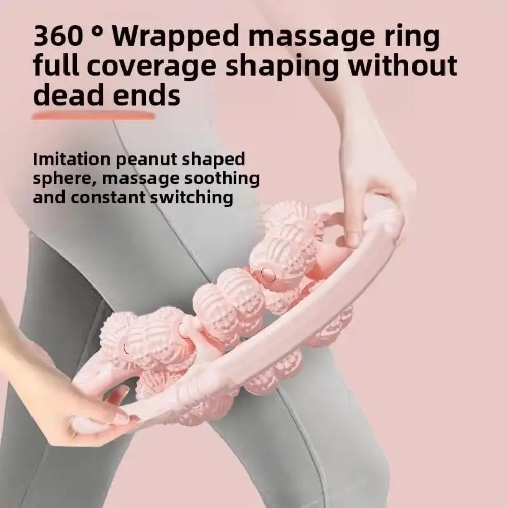 360-degree Rotation Annular Leg Clamp Massager Handheld Muscle Massager Roller  Body Massager Relax