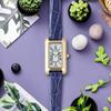 Made In Japan Crocodile [LCREA] Solar-powered Women's Watch, (PARALLELA MINI/Gold, leather/LC2501-GPCBL)