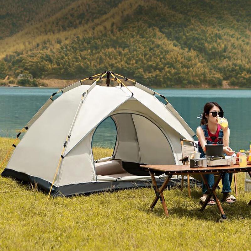 Automatic Pop-up Camping Tent with Inflatable Mattress Set 150*200cm