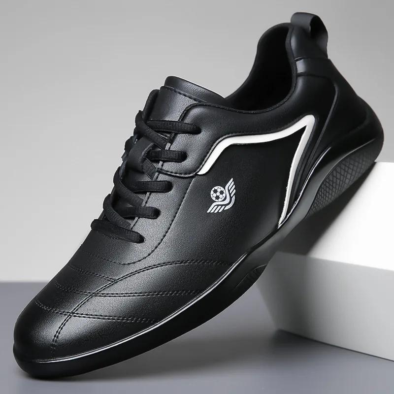 

Мода 2024 Весна Осень Кожаные Туфли Мужские Модные Повседневные Спортивные Туфли Кроссовки Мужские Однотонные Новые Дизайнерские Zapatos De Hombre 38