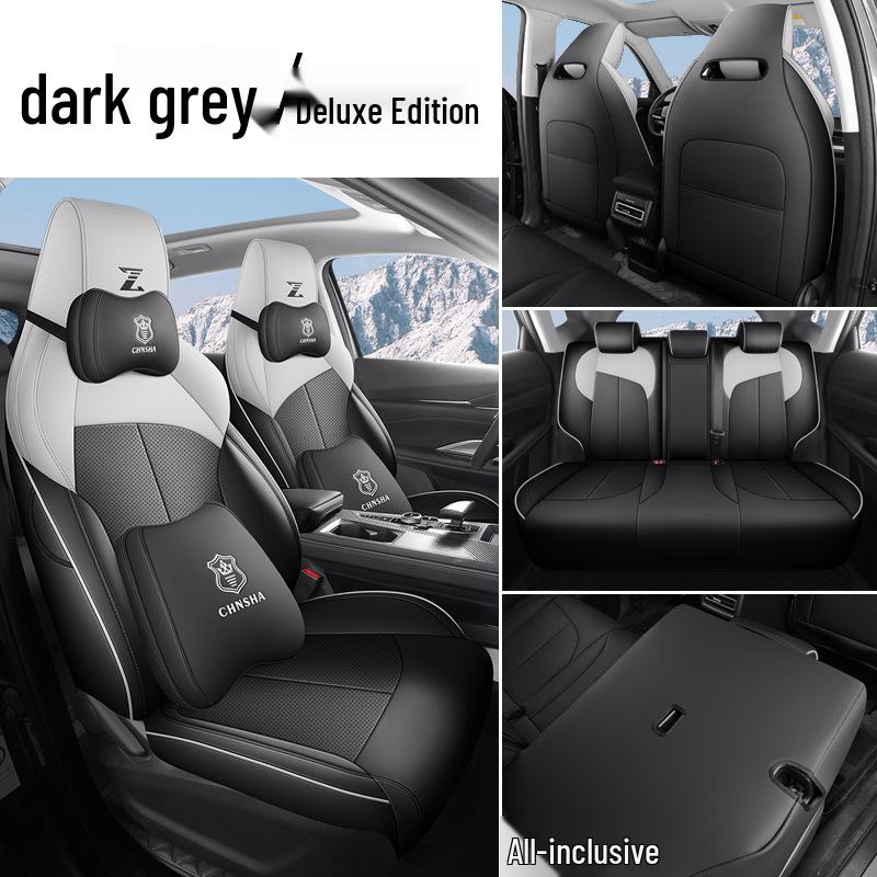 Oshan Z6 Leather Car Seat Cushion - All-Season, 5-Seat, Universal Fit