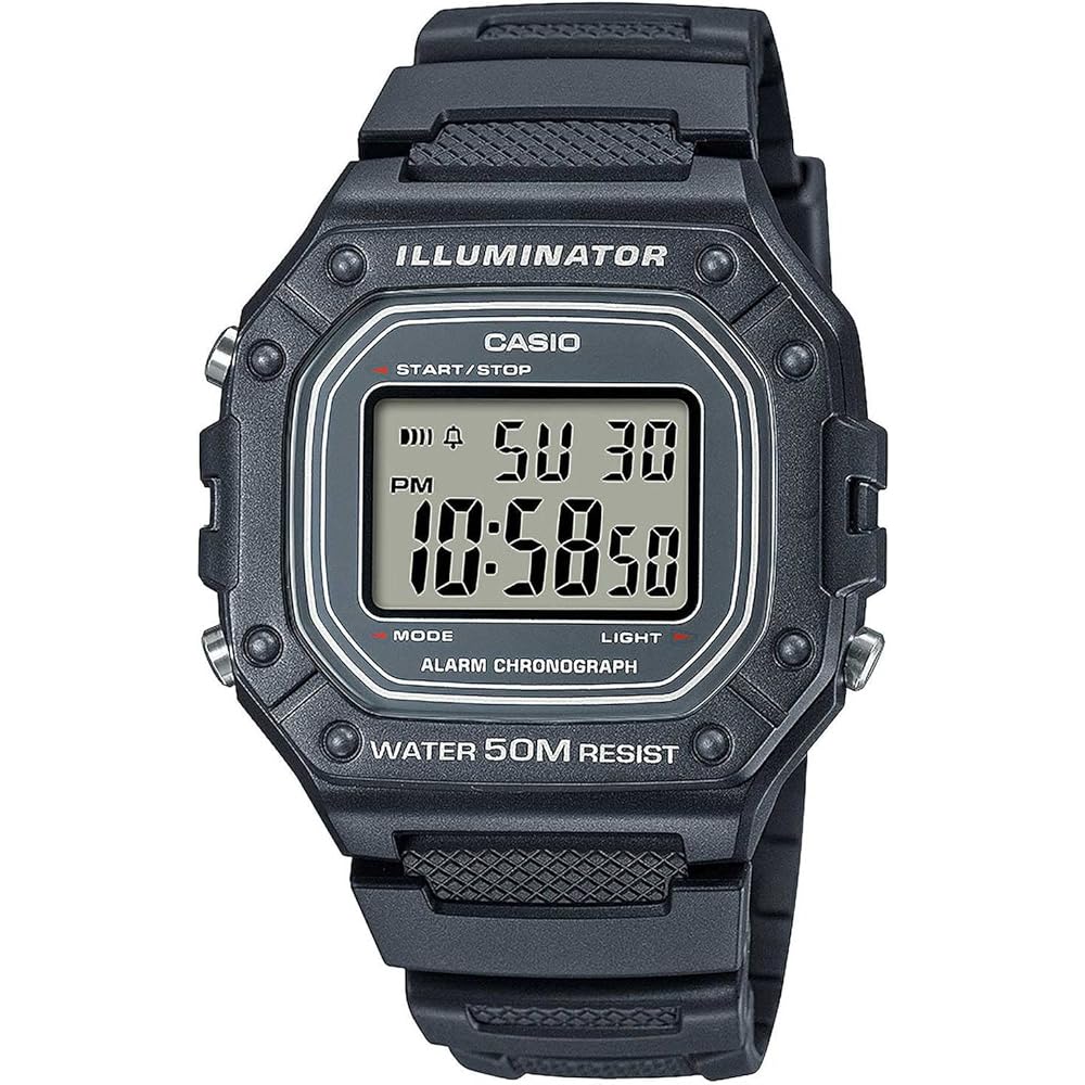 Casio Standard Digital Watch W-218H-8AV Dark Gray Men s with Box
