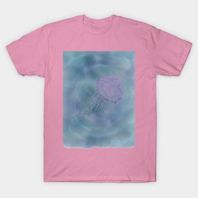 T-skjorte for kvinner Akvarell Splash Jelly Harajuku-trykk Kawaii T-skjorte Sommer Kortermet T-skjorte for kvinner Topp