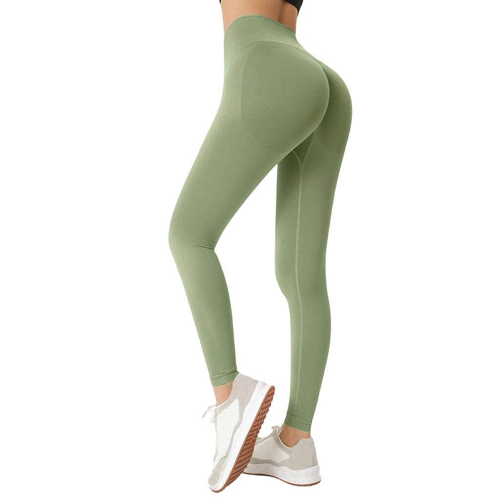 Women's Fashion Yoga Pants Peach Hip No Embarrassment Line Tight Pants Sports High Elastic Base Fitness Yoga Pants