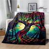 Tree of Life Printed Blanket Flannel Warm Blankets Soft and Comfortable Blanket Bed Linings Cubre Cama Birthday Gift