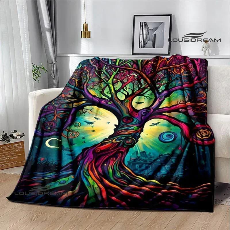 Tree of Life Printed Blanket Flannel Warm Blankets Soft and Comfortable Blanket Bed Linings Cubre Cama Birthday Gift