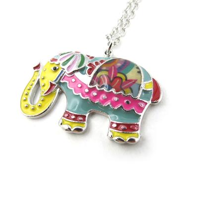 [N0299] - Colier lung Tutti Frutti 'Elefant indian'