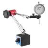 Dial Test Indicator with Magnetic Flexible Base Stand, 0.03 Mm Accuracy, 0-25.4mm Range, Fine Adjustable Long Arm, Professional for Machine Set-Up,