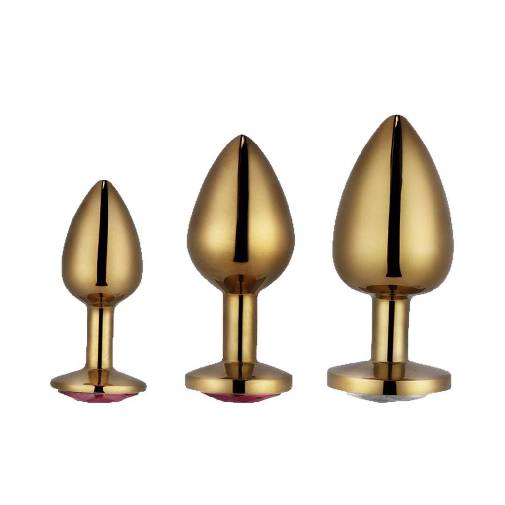 Diamond-Studded Metal Butt Plug for G-Spot Pleasure