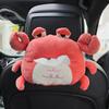 Cartoon Plush Car Tissue Box for Armrest: Cute Hanging Paper Dispenser and Interior Decoration