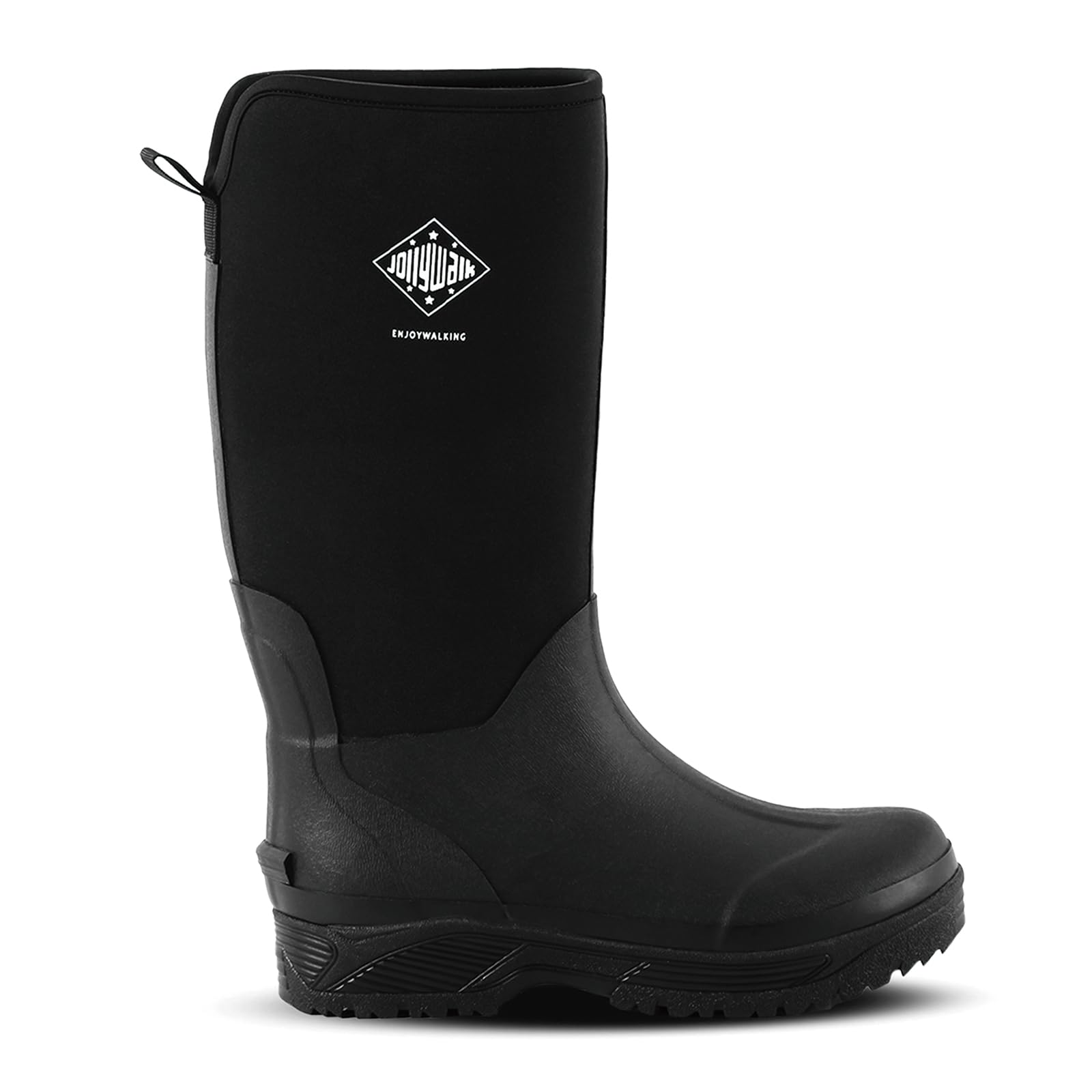 

Jollywalk Неопреновые Дождевые Удобные Ультрадышащие Мужские Ботинки, Посадка, Легкие, Нескользящие, Водонепроницаемые, чёрный