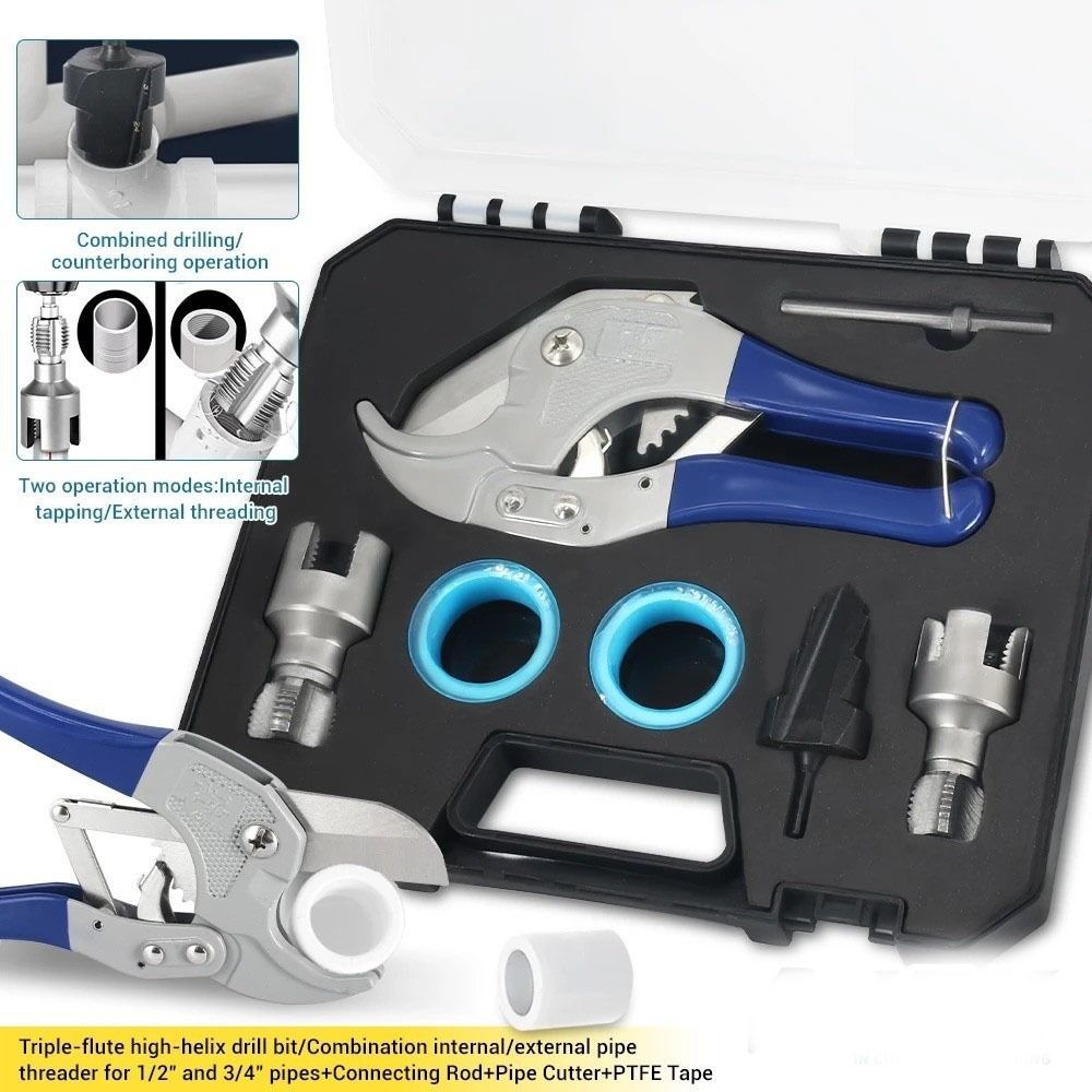 7pcs/set Dies Reamer Plumbing PPR Pipe Kit Water Pipe Repair Tools Plumbing Applications