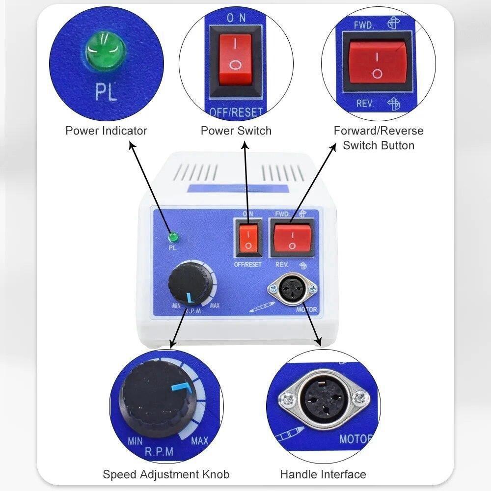 Dental Hand Grinder Micromotor Polishing E-TYPE 35000 RPM Dental Lab Equipment