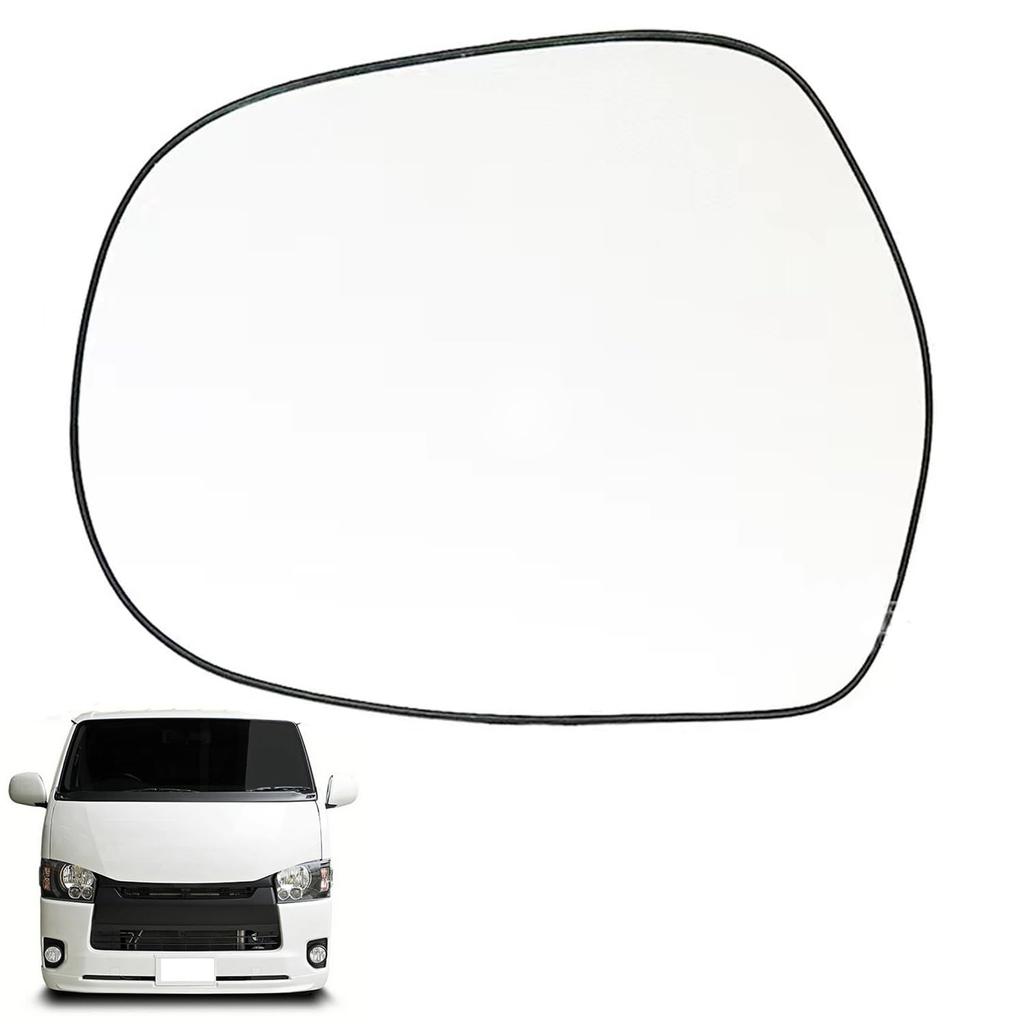 AuoKeer Side Mirror Lens, Car Heated Convex Door Mirror Glass, For Hiace 200 Series,