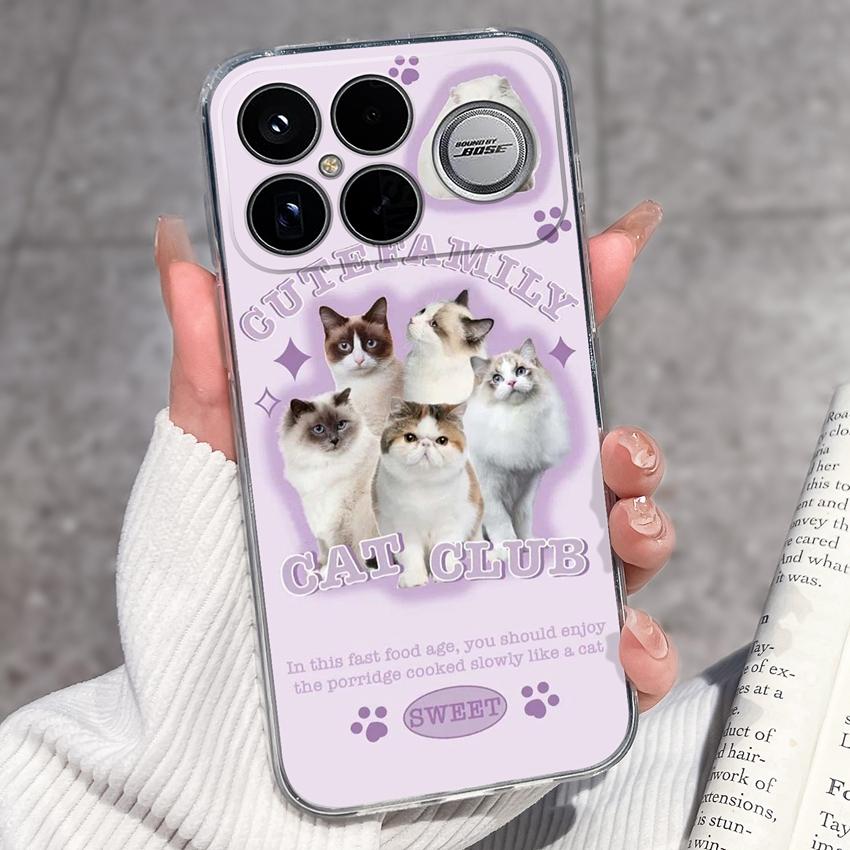 Covers For Xiaomi Poco F8 Ultra F8 F5 Pro F3 C50 C40 Mi Note 2 3 Transparent TPU Phone Case Cute Pet Dog Soft Silicone Dustproof Shell For Xiaomi Capa