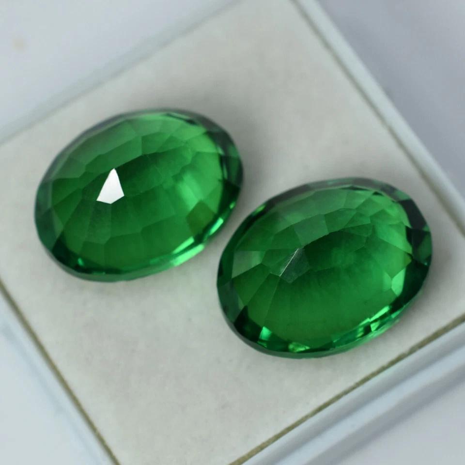 Brazilian Green Garnet 22 Ct NATURAL Oval Cut CERTIFEID Flawless Loose Gemstone