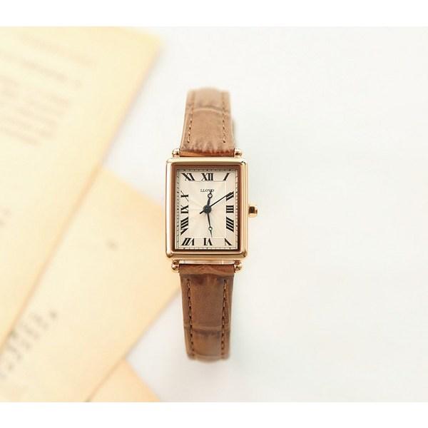 Lloyd Awesome Square Soft Classic Square Leather Watch