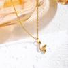 Elegant Titanium Steel Letter Necklace for Women - 2026 Clavicle Chain English Letter Pendant Jewelry