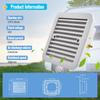 12/24V RV Side Vent Fan, White/Black Vent Fan One-Way Silent Wind Air Vent Ventilation Exhaust Fan for Caravan Motorhome Camper