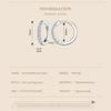 BAMOER Dazzling Classic Moissanite Ear Buckles 925 Sterling Silver Hoop Earrings for Women Engagement & Wedding Jewelry Gift