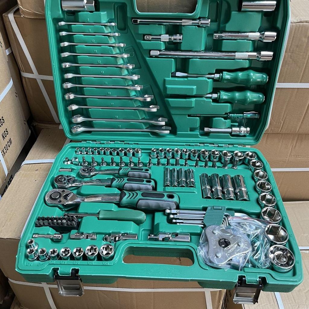 216-Piece Socket and Wrench Set for Auto Repair