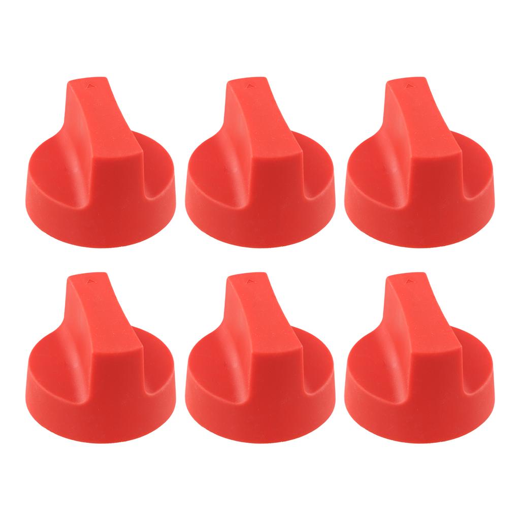 50 mm Gas Stove Knobs Set of 5 for Cooking Control Accessories Compatible with Various For BBQ and Flat Oven Models