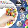 Squeeze 2Pc/Bag Vent Ball Soft Rubber Pinch Vibrant Multi-Colored Grape Ball Toy Stress Easing Party Favors Kids Birthday Party Supplies Gift