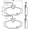 BREMBO Kit De Plaquettes De Frein P23061 - 4 Pièces