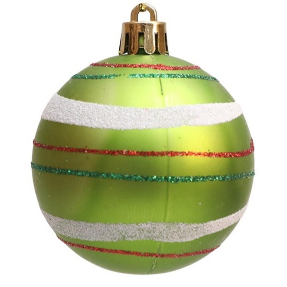 Plastic Christmas Baubles 6cm Christmas Tree Hanging Baubles Holiday Home Decor