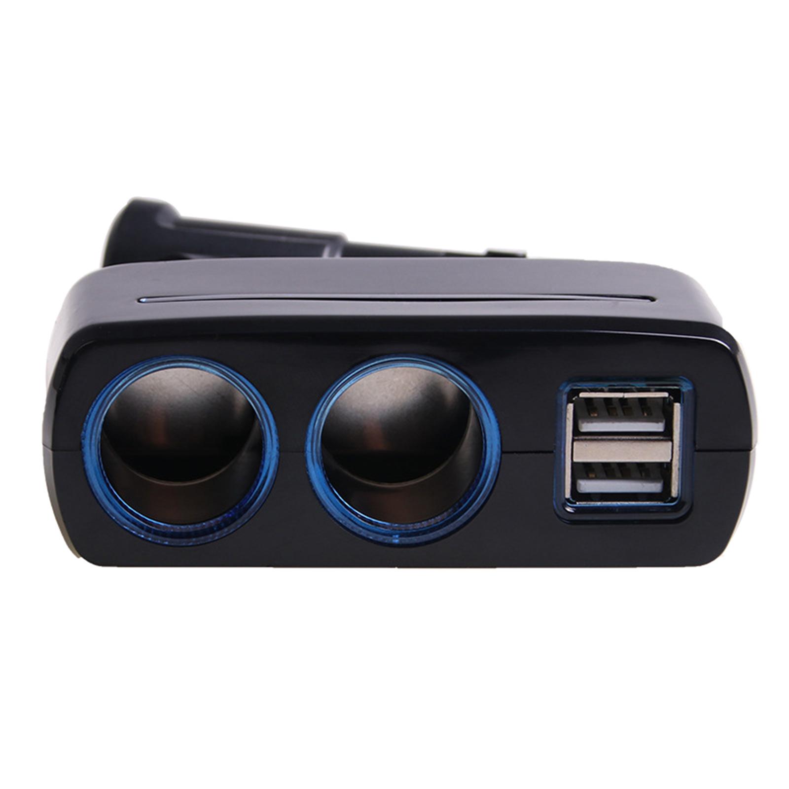 

2-Hole Car Charger Power Splitter Universal Fit 3A Car Charger with Two USB Outlets for Efficient Device Charging 1