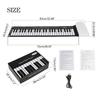 Multifunctional 49 Key Roll Up Piano Foldable Portable Electronic Piano Music Instrument for Beginner Kid Adult