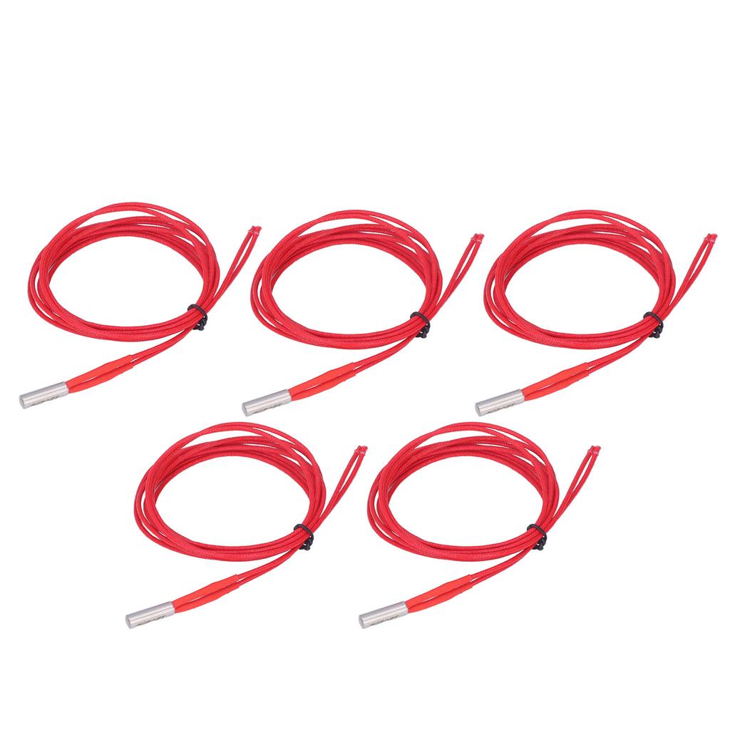 5 st 12V 40W Patronvärmare Rostfritt Stål Koppar Värmerör för 3D-skrivare 6x20mm