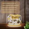 Kamdhenu Cow with Calf Idol Gold Silver Plated with Matte Finish | Home Decor Gaay Bachda Cow |Calf for Vastu | Positive Energy |