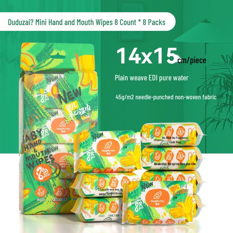 Han Bei Jie Baby Hand- & Mundtücher - 80 Große, Verdickte Tücher für Säuglinge & Kleinkinder