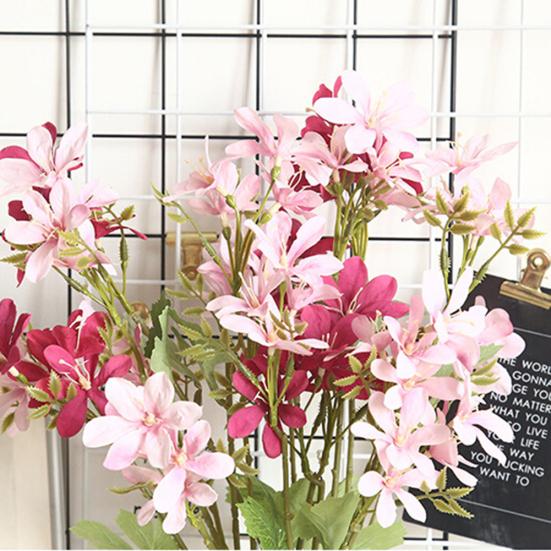 1Pc Artificial Flower Freesia Garden DIY Stage Party Home Wedding Craft Decor