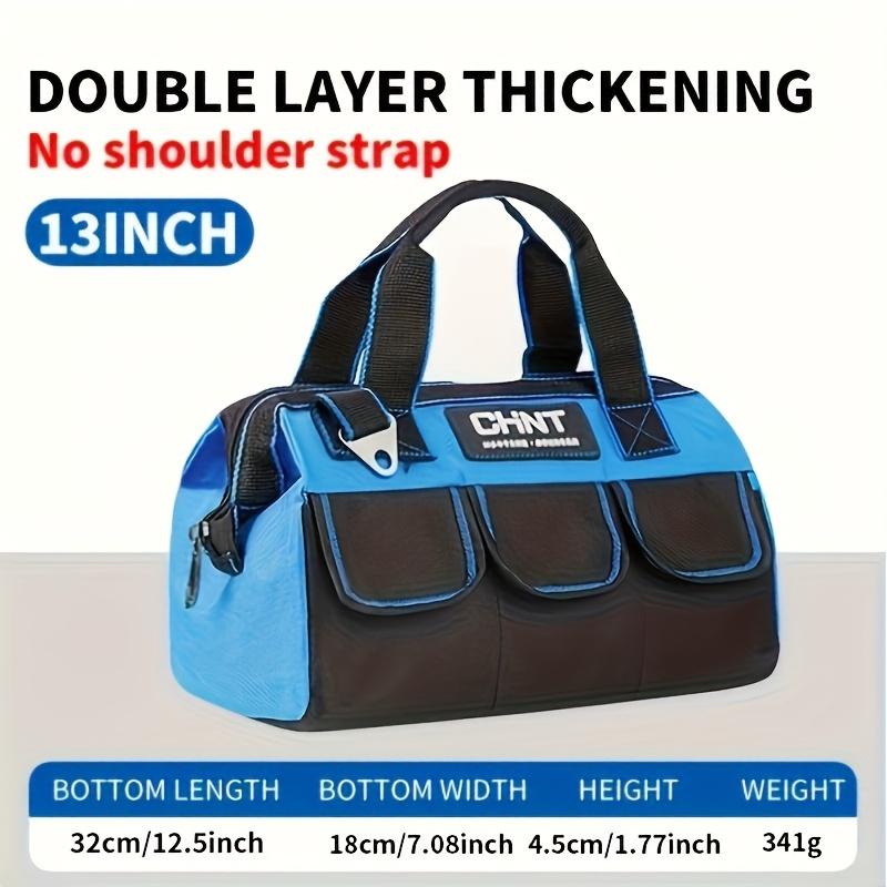 

Многофункциональная сумка для инструментов, утолщенная, большой емкости, водонепроницаемая, износостойкая, многокарманная сумка для хранения электрика чёрный