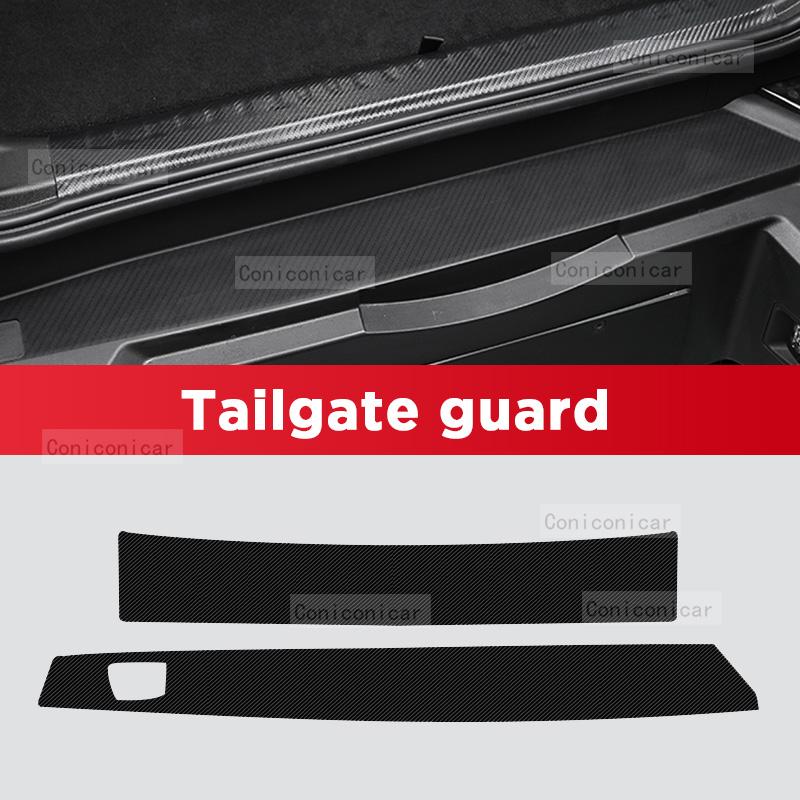 Car Carbon Fiber Door Sill Sticker For CHERY JETOUR T2 2024 2025 Threshold Pedal Anti-scratch Interior Decoration Accessories