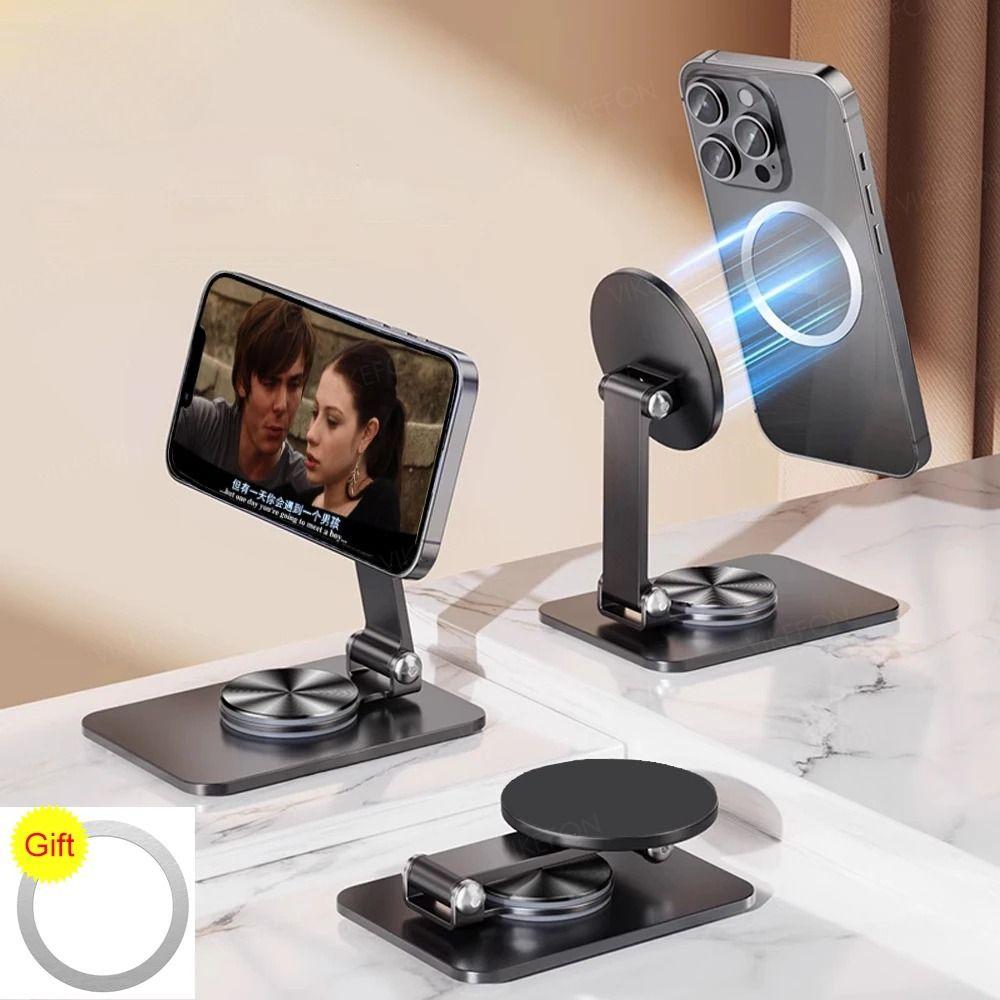 Suport Magnetic pentru Telefon cu Rotație 360° Pliabil de Birou Suport Nou pentru Telefon Mobil