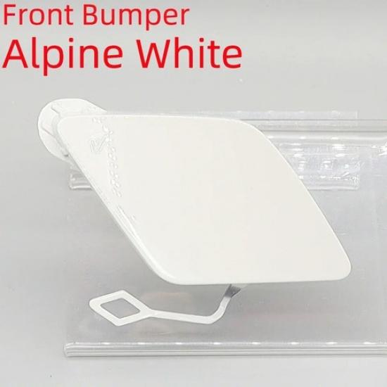 Alpline White Front Bumper Tow Cover for BMW 3 Series F30 F31 M Sport 2013 -