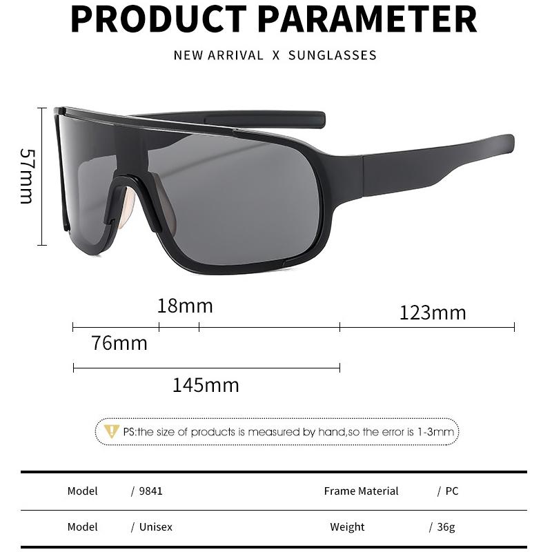 Large Frame Sports Hiking Sunglasses With Colorful Uv Protection Goggles For Outdoor Sports Cycling Sunglasses 9841