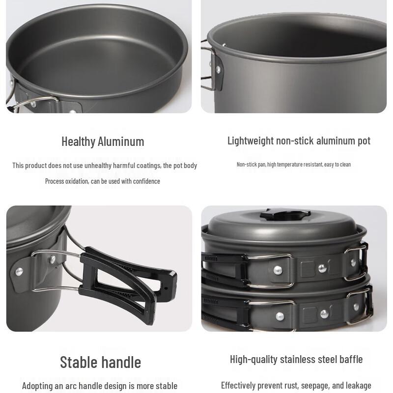 Hanhlu Portable Outdoor Camping Cookware Sets