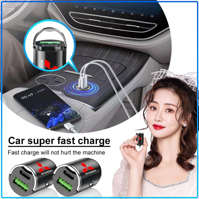 Micro Car Quick Charger Vehicle Cigarette Lighter Convert Plug Car Accessories For Mitsubishi Lancer Lancer ASX Outlander 2 Pajero Mirage Exzos Pajero