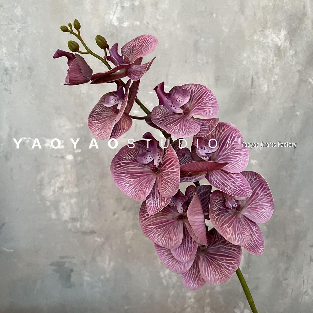 3D Printed Phalaenopsis Orchid, 9-Head Nordic Wedding & Dining Decoration, Floral Art Film Prop