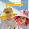 1-10 STuks Zomer Kinderen UV Bescherming Zon Hoed Baby Peuter Bucket Hoed Brede Rand Ademend Buiten Pet voor Jongens Meisjes