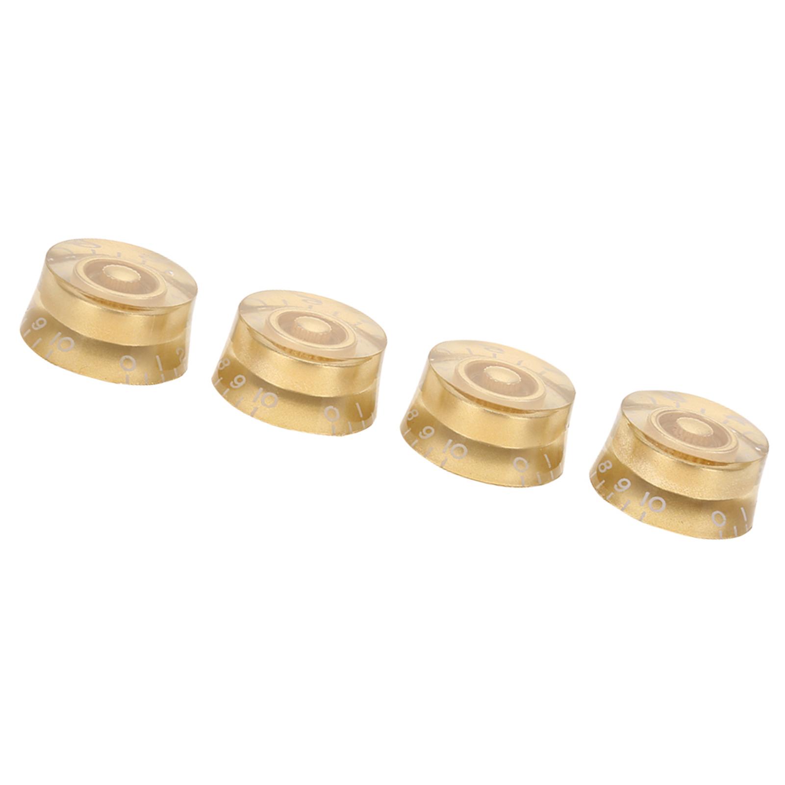 4 шт. сменные ручки регулировки громкости гитарного тона для Les Paul (Золото)