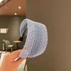 Wide Edge Hairpin Relaxed Hollow Woven Hair Ornament Fashion Hair Hoop  Women Girls