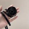 2PCS Multi-function Rose Curtain Tieback French style Sweet Curtains Tie Rope Satin Ribbon Elegant Ribbon Curtain Buckle Bedroom