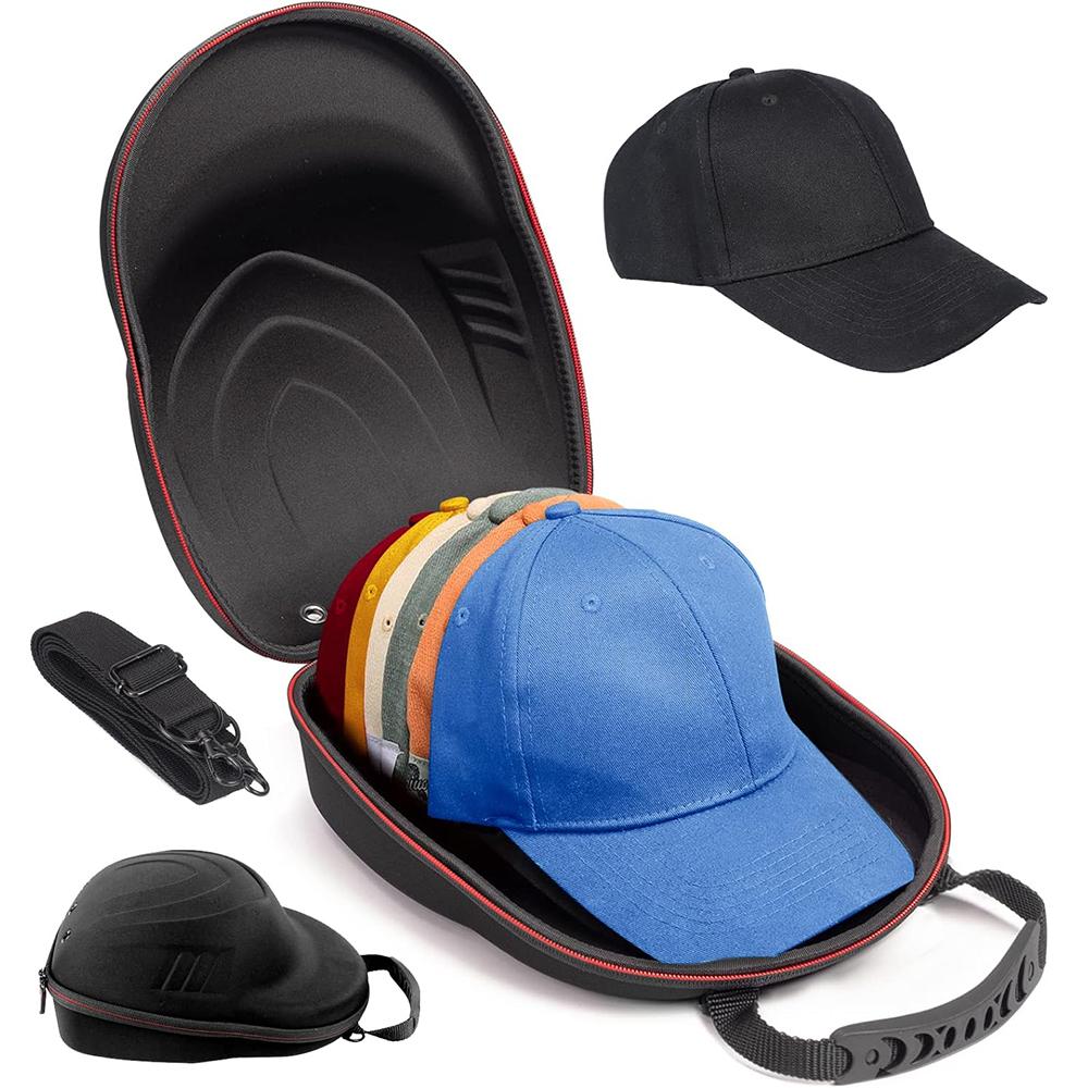 

1 Pc Hard Baseball Hat Carrier Storage Case Hat Travel Case for Baseball Caps Baseball Hat Organizer with Carrying Handle чёрный