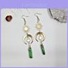 Quartz Crystal Moon And Sun Earrings With Electroplated Alloy For Fashion Forward Men And Women