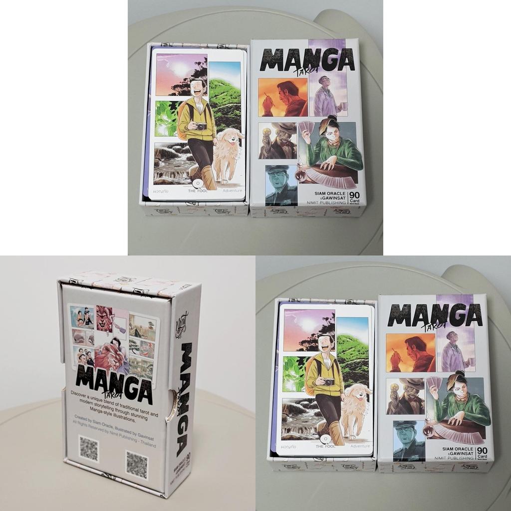 Manga Tarot Card Set With Doublesided Embossed Gift Box For Meditation And Creativity